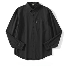 Men's Cotton Simple Inner Solid Color Shirt