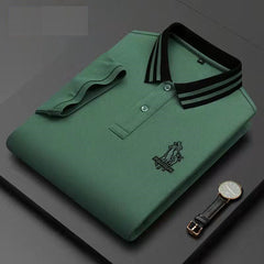2023new cotton breathable embroidered polo shirt