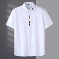 Plus size business thin inch shirt
