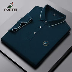 New short sleeve embroidered polo shirt