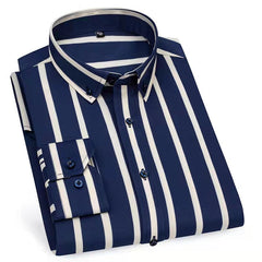 Long striped casual shirt