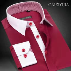 Business casual solid color shirt