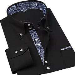 New Contrast Color Casual Shirts