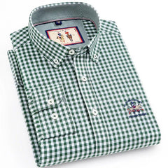 Plaid embroidered shirt