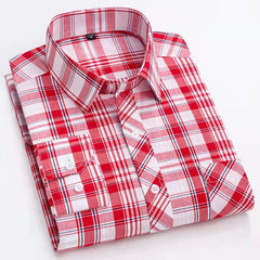 100% cotton plaid shirt