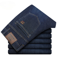 Men's Casual Stretch Winter Thick Jeans