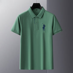 New Fashionable Cotton Embroidered Lapel POLO