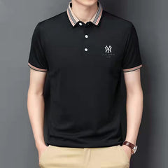 Fashion casual business lapel polo shirt