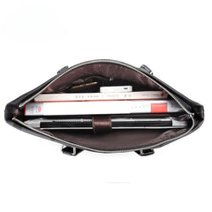 Men's Waterproof and Scratch-proof Large-capacity Plaid Business Briefcase