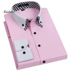 Men's Business Casual Non-iron Wrinkle Resistant Shirt