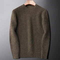 Winter Faux Wool Round Neck Sweater