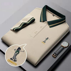 2022 new business casual lapel polo shirt