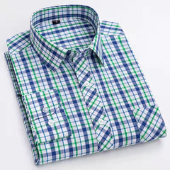 100% cotton plaid shirt