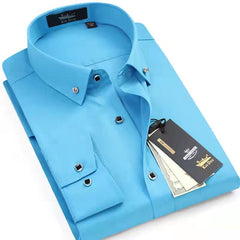 Business casual solid color shirt