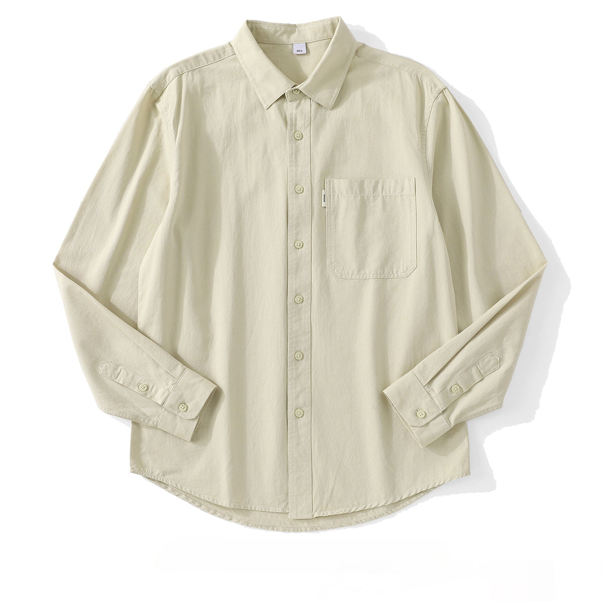 Men's Cotton Simple Inner Solid Color Shirt