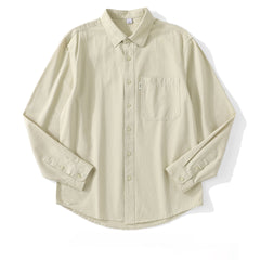 Men's Cotton Simple Inner Solid Color Shirt