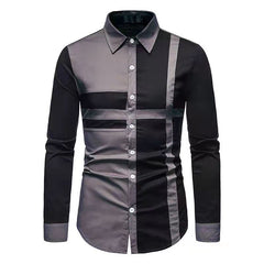Fashion casual color matching  shirt