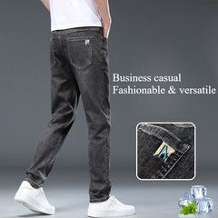 Men's Slim Straight Stretch Casual Trendy Versatile Jeans