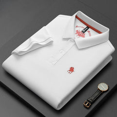 Men's Business Casual Embroidered Polo Shirt