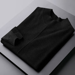 Men's Warm Wool Striped Knit Sweater